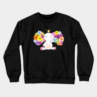 Flowers Elephant Crewneck Sweatshirt